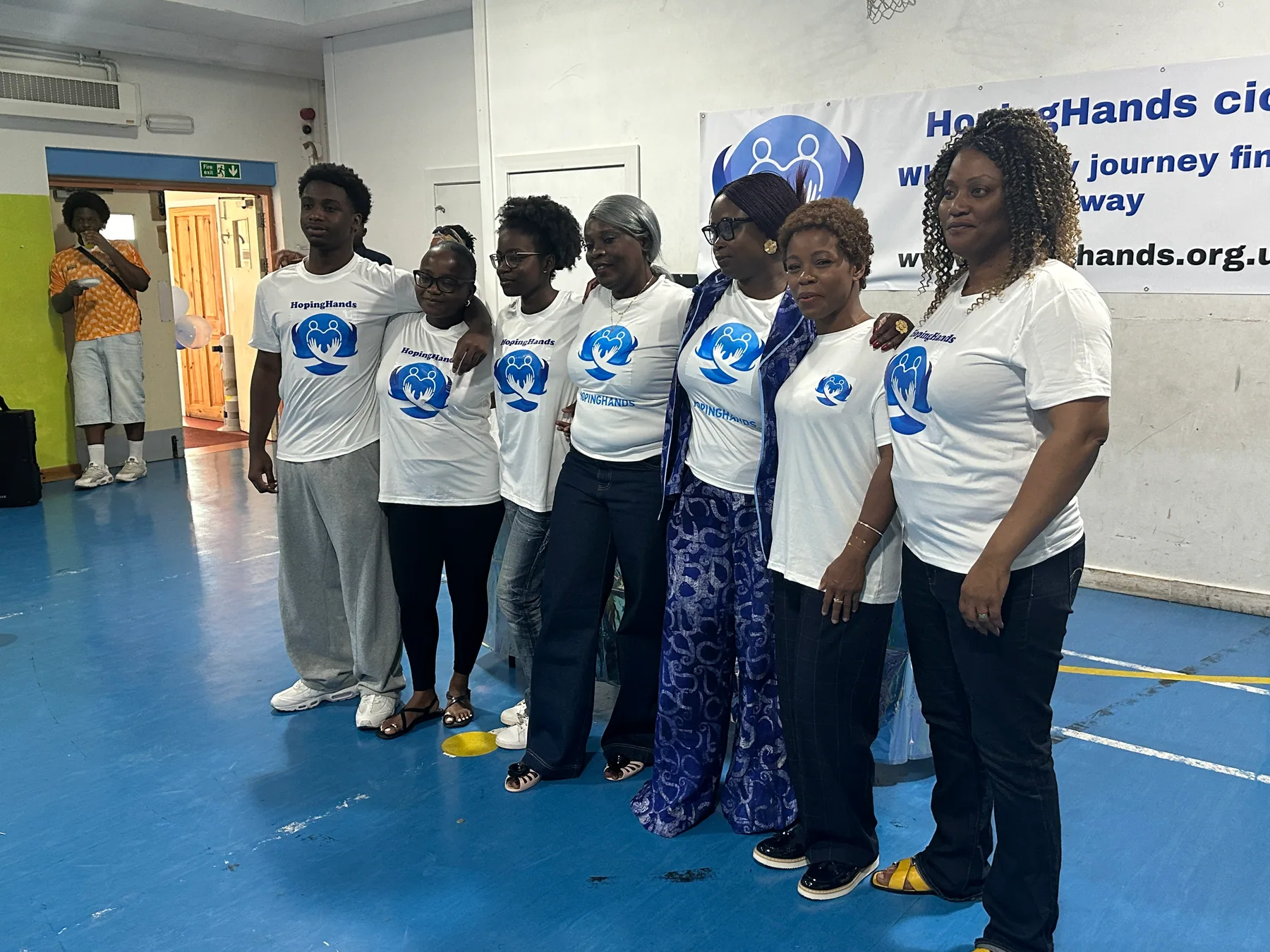 The HopingHands team together at the official launch